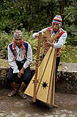 Agua Calientes, street musicians in traditional costume